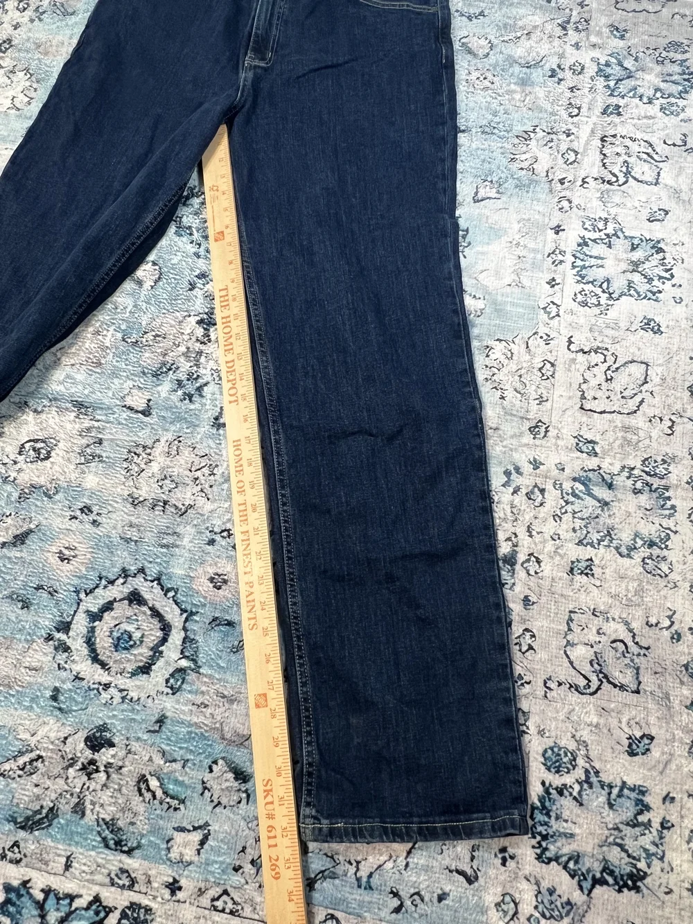 Saddlebred Denim Comfort Flex Relaxed‎ Fit Jeans Mens 36x32 Greenstone Dark Wash